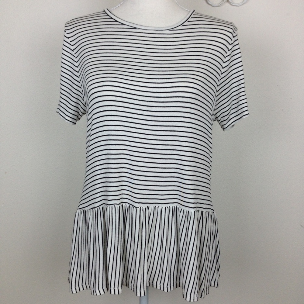 Live in the Moment Large Striped Shirt
